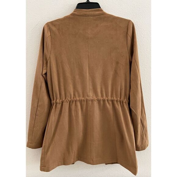 Thread & Supply Women Sz Small Malva Camel Brown Microsuede jacket - Picture 6 of 9